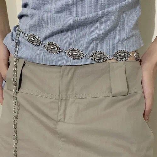 Summer Metal Waist Chain Butterfly Belt Dress Chain Women's Simple Jewelry Accessory