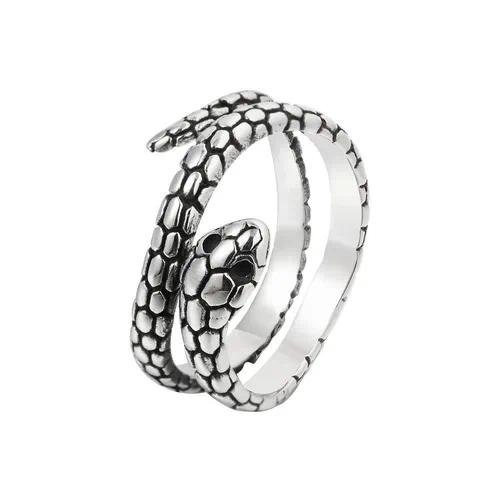 Hip-Hop Men's Alloy Ring Featuring Animal Zodiac Design with Gold Plated Finish