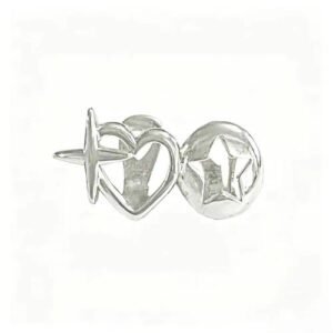 Hip-Hop Heart Shape Grillz for Halloween in Silver Copper, Unisex Other Jewelry Accessory