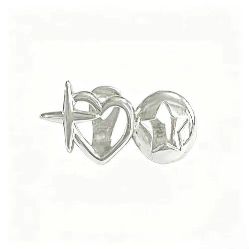 Hip-Hop Heart Shape Grillz for Halloween in Silver Copper, Unisex Other Jewelry Accessory