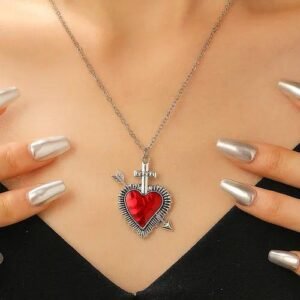 Wholesale Jewelry Elegant Retro Heart Shape Flower Alloy Copper Plating Earrings Necklace