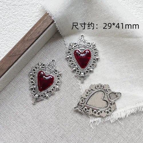 Dark Goth Wind Exaggerated Heart Cross Sword Pendant DIY Handmade Bracelet Beads of Necklace Accessories Material