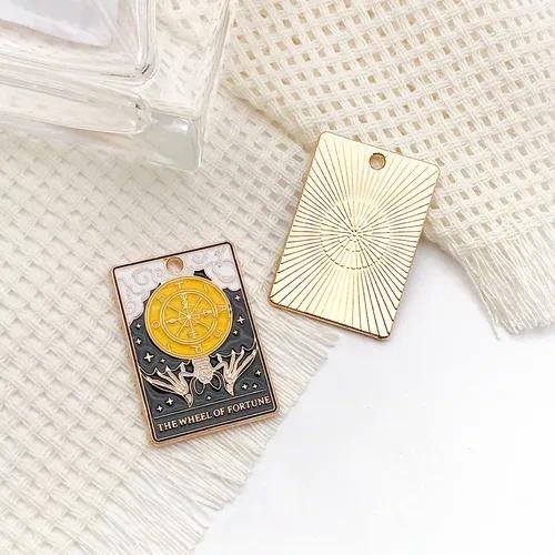 1 Piece 19*28mm Alloy Tower Sun Flower Pendant DIY Jewelry Accessories Keychain