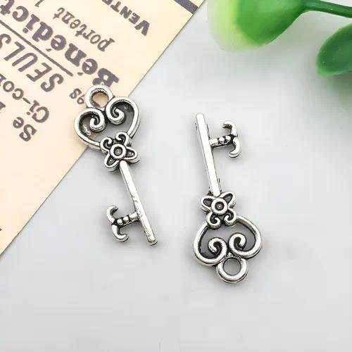 Multicolor Retro Alloy Pendant with Electroplated Finish, Jewelry Accessories in Synthesis Material