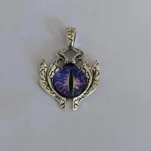 Retro Geometric Pendant Necklace with Inlay Artificial Gemstones in Stainless Steel for Stylish Wear