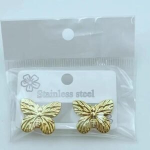 Style Oversized Floral And Leaf Earrings Stainless Steel Unique Design Geometric Pattern Unisex Hoops