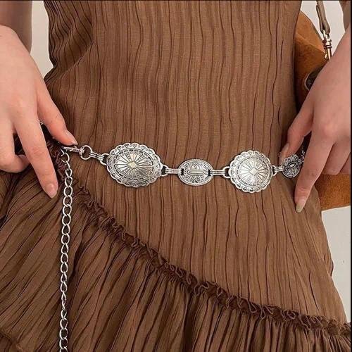 Bohemian Metal Waist Chain Women's Vintage Belt Sexy Women's Waist Accessory Gold Silver Rose Gold