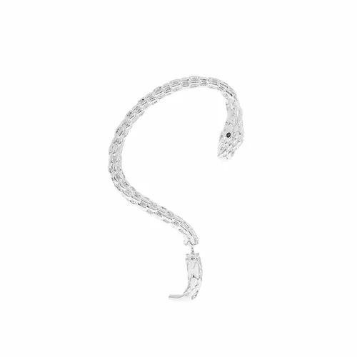 Gold Snake Stud Earrings for Women in Hip-Hop Style with 925 Sterling Silver Alloy Posts