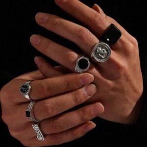 Animal Pattern Rings For Women Featuring Turquoise Inlay and Electroplated Alloy Design