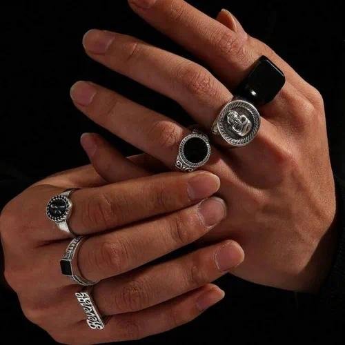 Animal Pattern Rings For Women Featuring Turquoise Inlay and Electroplated Alloy Design