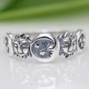 Retro Geometric Plain silver Cross Plating Retro Unisex Rings