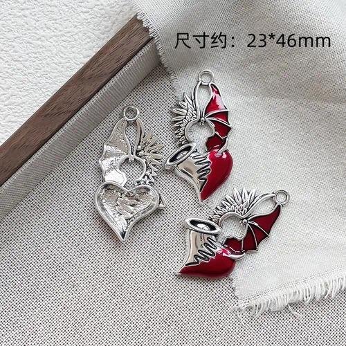 Dark Goth Wind Exaggerated Heart Cross Sword Pendant DIY Handmade Bracelet Beads of Necklace Accessories Material