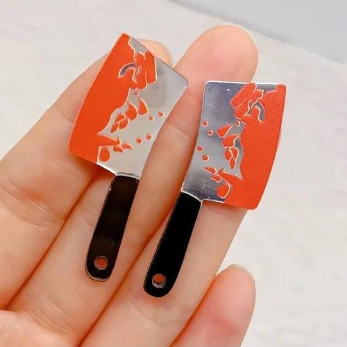 Halloween Pattern Acrylic Pendant with Printing Technique, Jewelry Accessories for Halloween