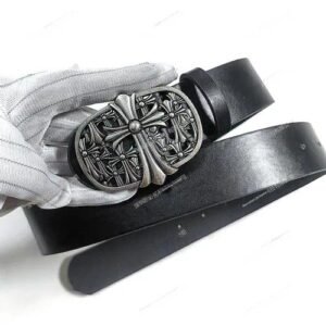Hip-Hop Unisex PU Leather Cross Belt with Alloy Snap Buckle for Stylish Casual Wear