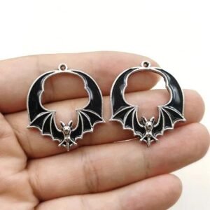 Color Block Alloy Pendant with Electroplated Design Featuring Enamel Craft, 1 Piece Jewelry Accessory