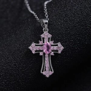 Elegant Alloy Pendant Necklace with Zircon Inlay, Electroplated Design, Perfect for Women