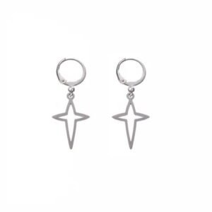 Electroplated Cross Earrings for Women with 304 Stainless Steel Posts