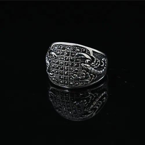Hot Selling Clearance  New Style Men's Personality Hip Hop Stainless Steel Scorpion Fashion Ring