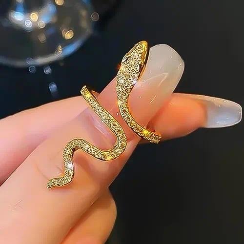 Elegant Classic Style Heart Shape Butterfly Alloy Plating Zircon Women's Open Rings