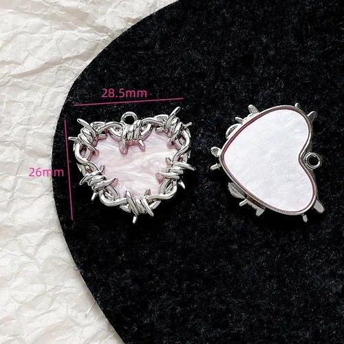 Butterfly Alloy Pendant with Electroplated Finish in Natural Pink, Jewelry Accessories