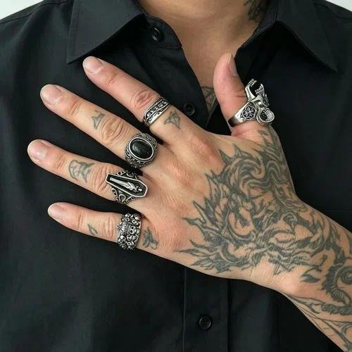 Animal Pattern Rings For Women Featuring Turquoise Inlay and Electroplated Alloy Design