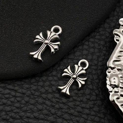 DIY Alloy Star Pendant Necklace Bracelet Earring Hollow Out Cross Four Pointed Star Jewelry Accessories Handmade Craft Supplies